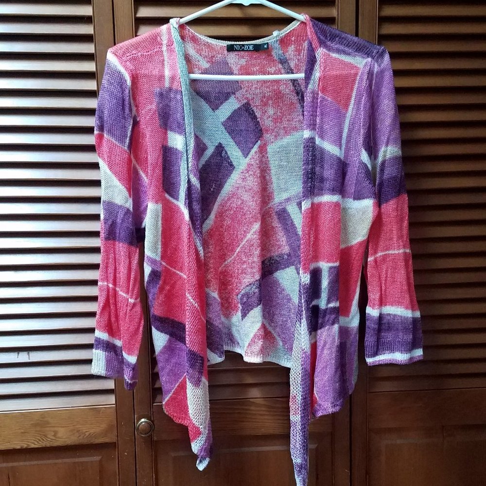 NWOT Nic+Zoe Cardigan Petite Large